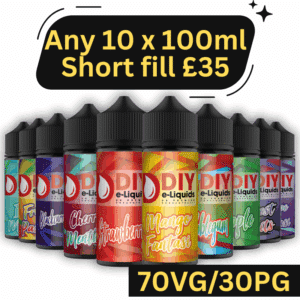 Any 10 x 100ml DIY E-Liquids for £35