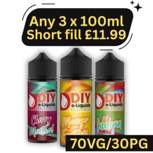 ANY 3 x 100ml DIY E Liquids £11.99