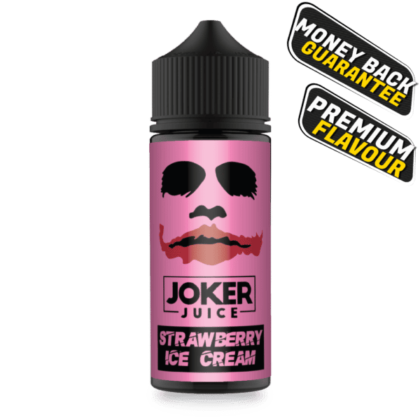 Strawberry Ice Cream 50vg/50pg E-Liquid 100ml By Joker Juice