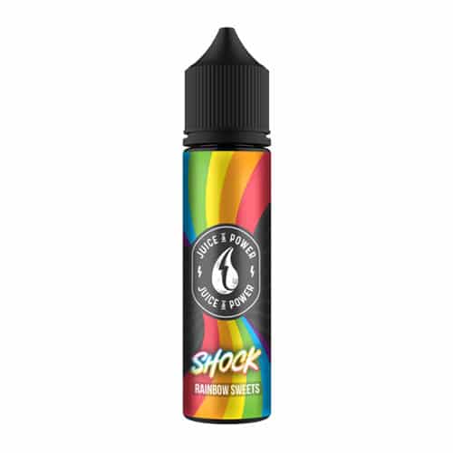 Shock Rainbow Sweets 50ml Shortfill E-Liquid by Juice N Power