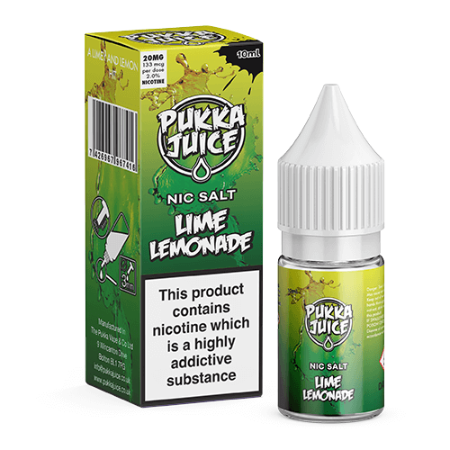 Lime Lemonade Nic Salt E-Liquid by Pukka Juice
