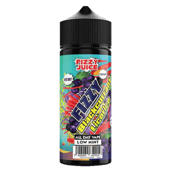 Blackcurrant Licorice 100ml Shortfill E-liquids By Fizzy Juice