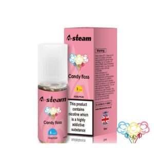 Candy Floss 10ml E-Liquid By A Steam BOX of 10