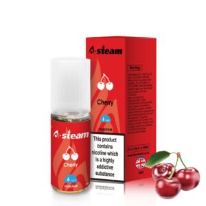 Cherry 10ml E-Liquid By A Steam BOX of 10