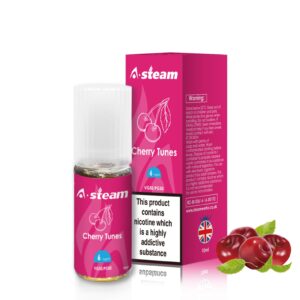 Cherry Tunes 10ml E-Liquid By A Steam BOX of 10