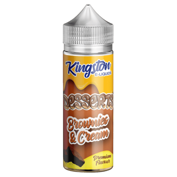 Desserts Brownies & Cream 100ml Shortfill E Liquid By kingston