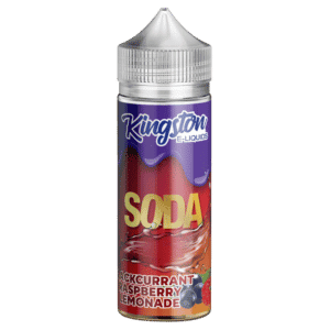 Blackcurrant-Raspberry Lemonade Shortfill E-Liquid 100ml by Kingston Soda