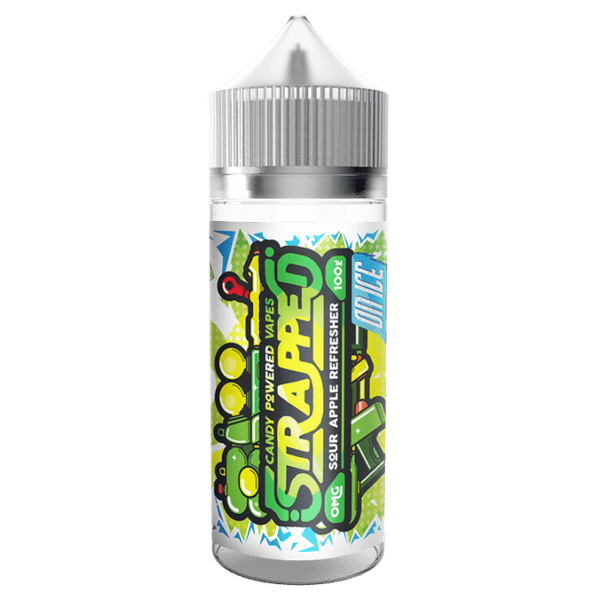 Sour Apple Refresher On Ice 100ml Shortfill E-Liquid By Strapped