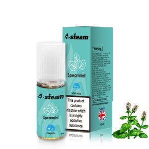 Spearmint 10ml E-Liquid By A Steam BOX of 10