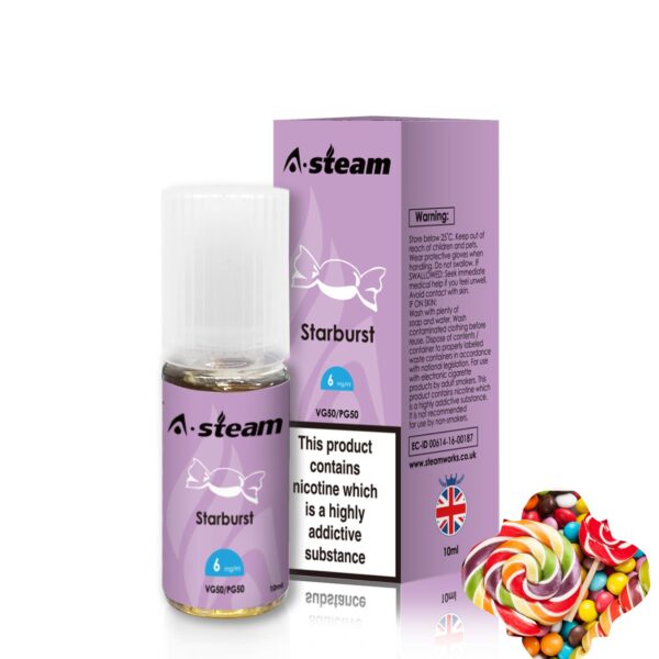 Starburst 10ml E-Liquid By A Steam BOX of 10