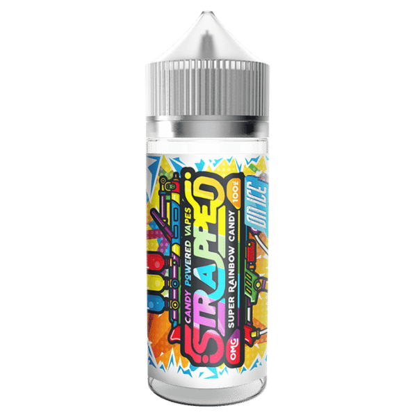 Super Rainbow Candy On Ice 100ml Shortfill E-Liquid By Strapped