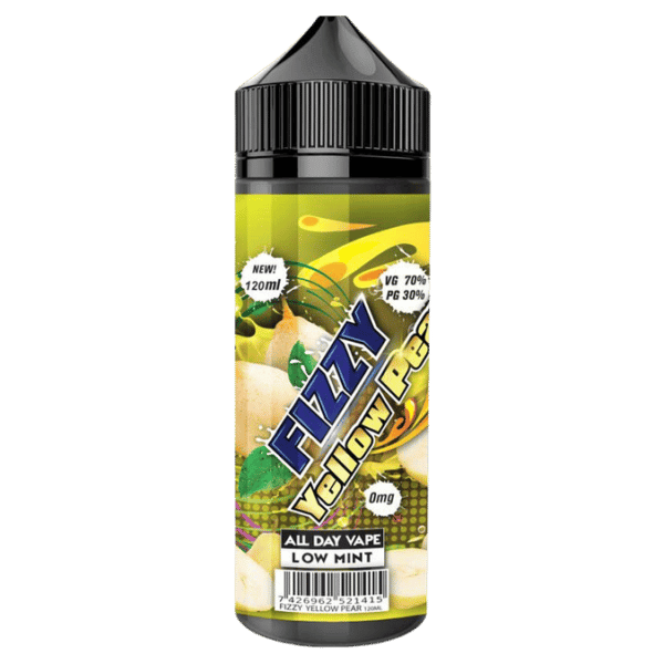 Yellow-Pear 100ml Shortfill E-liquids By Fizzy Juice