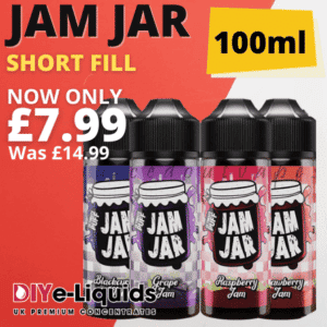 Jam Jar 100ml Shortfill E-Liquid Ultimate Juice