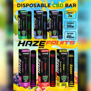 haze cbd disposable bar 300mg