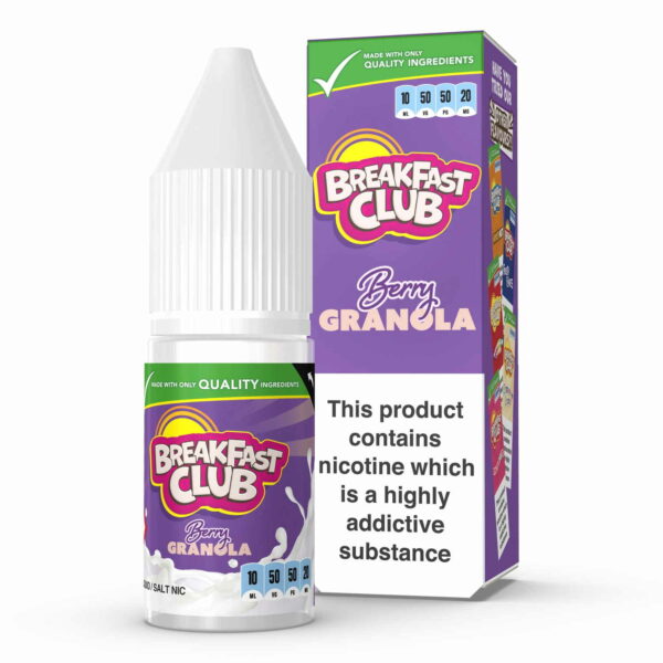 Berry Granola Nic Salt E-Liquids By Breakfast Club