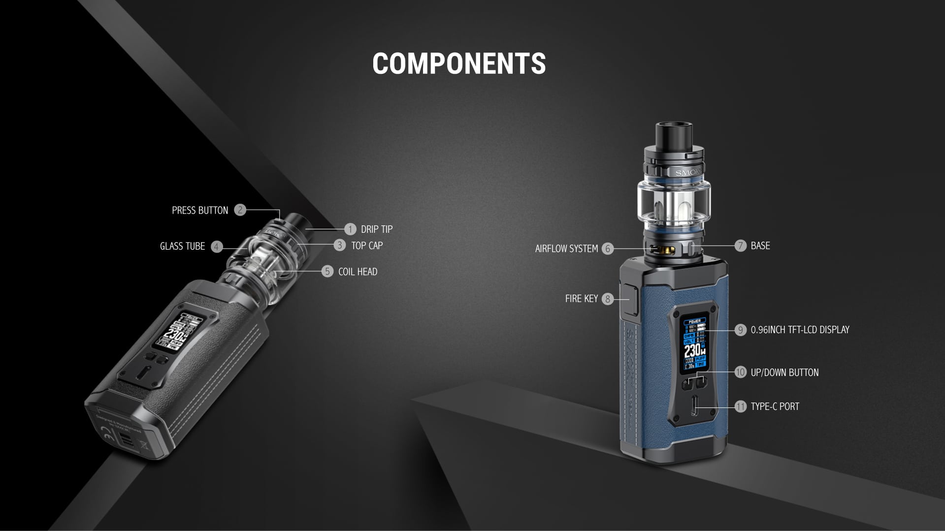 smok morph kit components