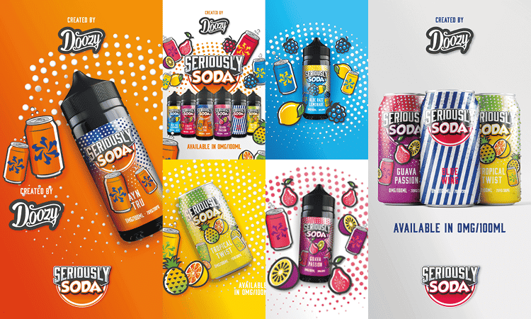 Seriously Soda Blue Razz Lemonade 100ml Shortfill E-Liquid