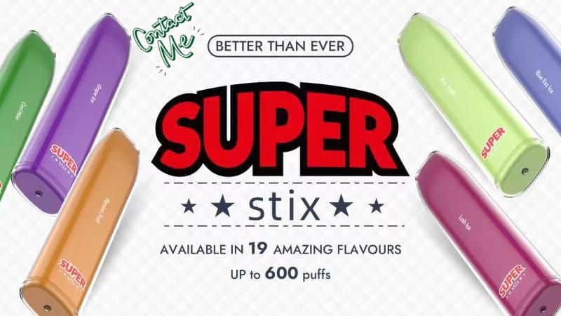 Super stix 600 puff disposable vapes bar