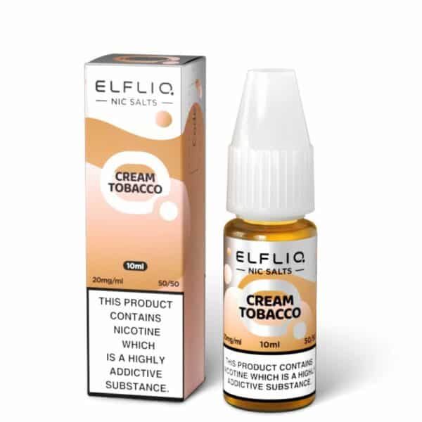 Cream Tobacco Nic Salt E-Liquid By ELFLIQ