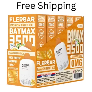 Flerbar Baymax 3500 Puff Disposable Vape Kit 5 X Multipack