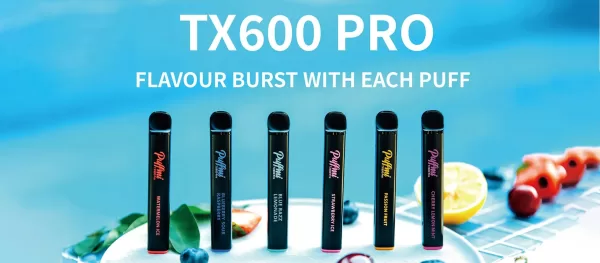 Puffmi TX 600 Pro Disposable Vape Kit Pack of 10 Multipack