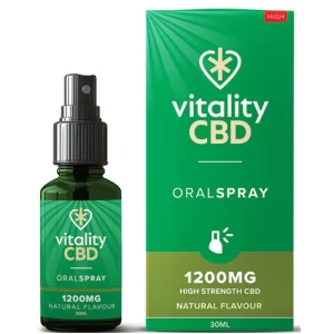 Vitality CBD 30ml Oral Spray 600MG-2400MG Natural Flavour