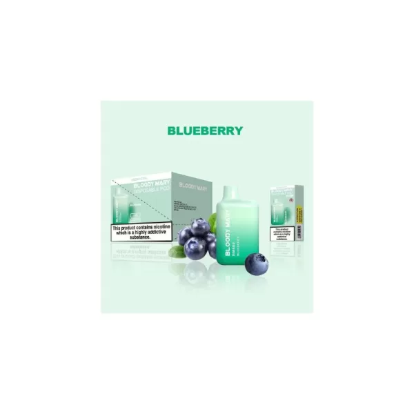 BLOODY MARY DISPOSABLE VAPE KIT 10 X MULTIPACK blueberry