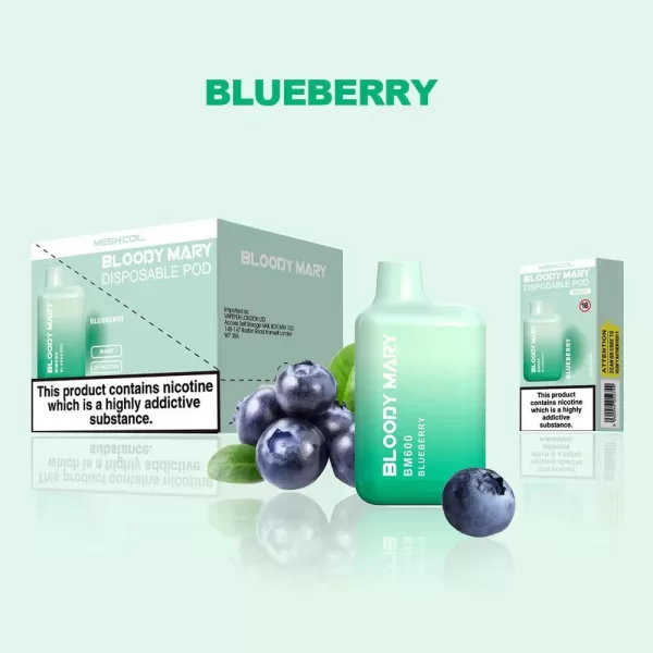 Bloody Mary 600 Puff Disposable Vape Kit blueberry
