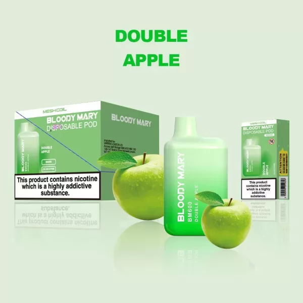 Bloody Mary 600 Puff Disposable Vape Kit double apple