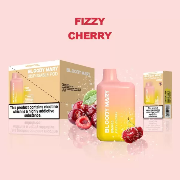 Bloody Mary 600 Puff Disposable Vape Kit fizzy cherry