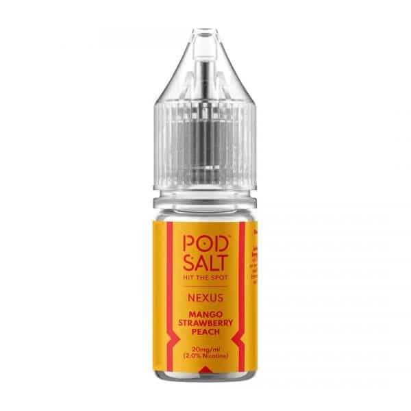 Nexus 10ml Nic Salt E-Liquid By Pod Salt mango strawberry peach