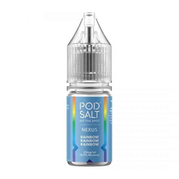 Nexus 10ml Nic Salt E-Liquid By Pod Salt rainbow