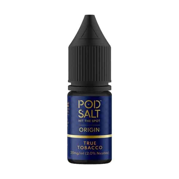 Origin 10ml Nicotine Salt E-liquid By Pod Salt TRUE TOBACCO