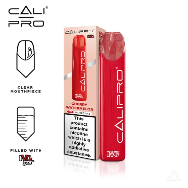 IVG Calipro Disposable Vape Device 600-Puffs cherry watermelon
