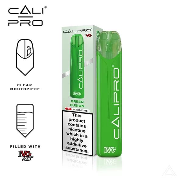 IVG Calipro Disposable Vape Device 600-Puffs green fusion