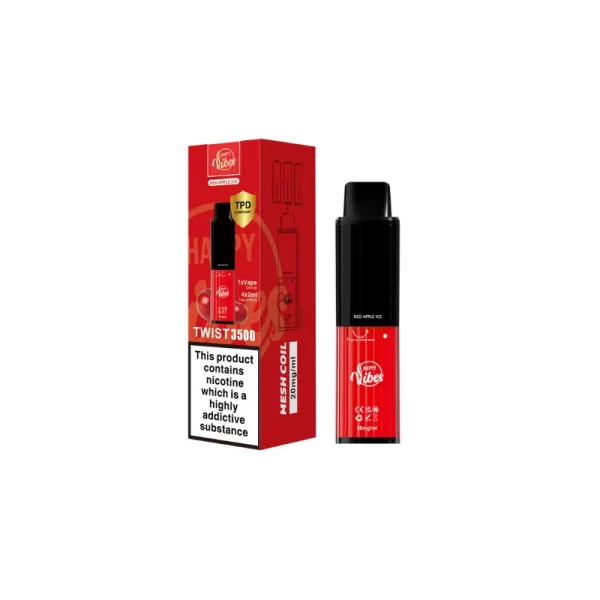 red apple ice Twist Disposable Vape Device 3500 Puffs