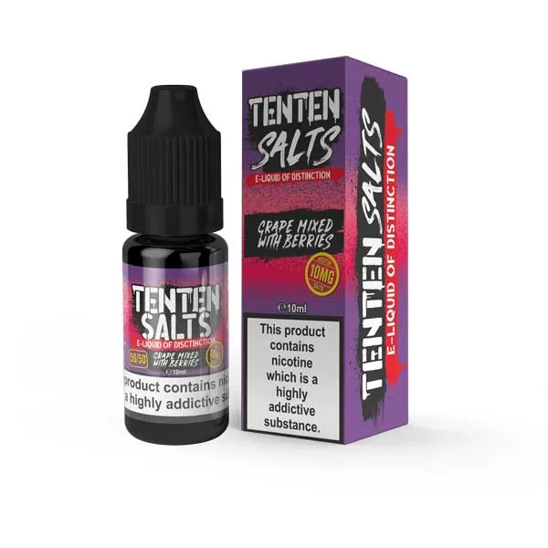 Grape Mix Berries10ml Nic Salt E-Liquid by TenTen