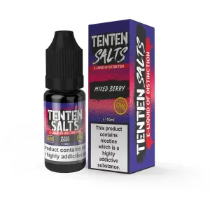 Mixed Berries 10ml Nic Salt E-Liquid by TenTen
