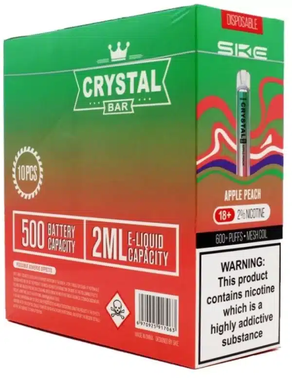 Crystal Vape Bar 600 Puff Pack of 10