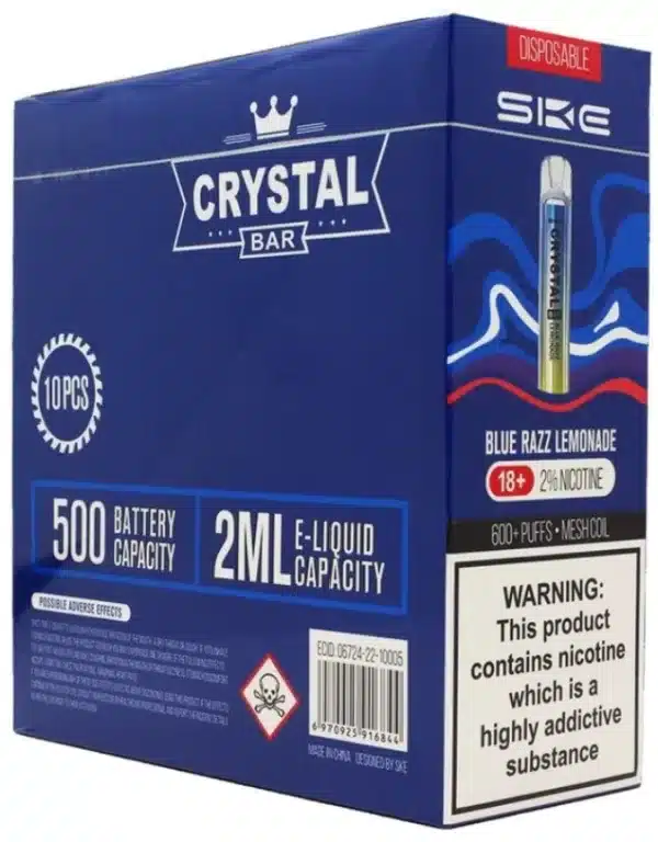 Crystal Vape Bar 600 Puff Pack of 10