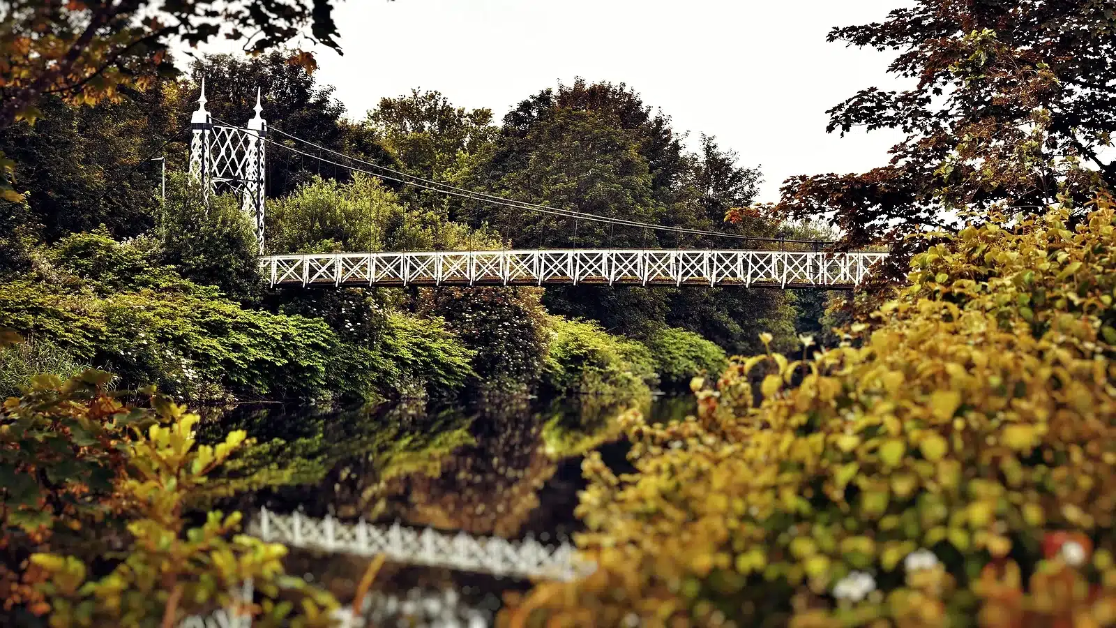 Howley suspension footbridge at victoria park