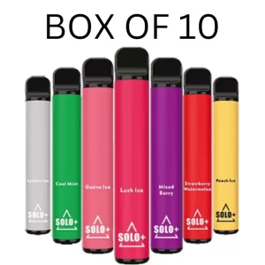 Solo Plus 600 puff Disposable Vape Pack of 10 Multipack