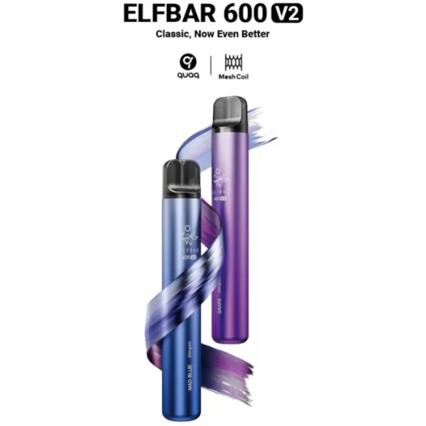 Elf Bar V2 600 Mesh Coil Disposable Vape Kit