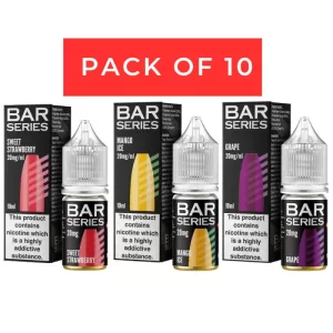 Bar Series Nic Salts E-Liquids ( Pack Of 10)