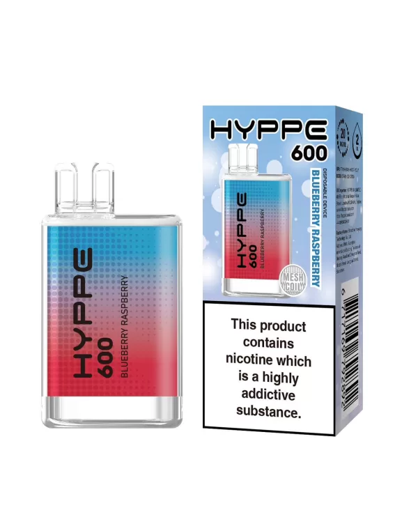 Hyppe 600 Puff Disposable Vape blueberry raspberry