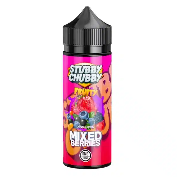100ml Shortfill E-Liquid by Stubby Chubby mixed berries