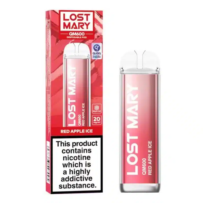 Red Apple Ice Lost Mary QM600 Disposable Vape - DIY E Liquids