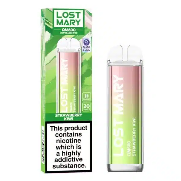 Strawberry Kiwi Lost Mary QM600 Disposable Vape - DIY E Liquids