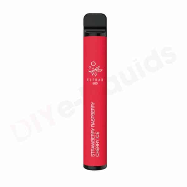 Strawberry Raspberry Cherry Ice Elf Bar 600 Disposable Vape