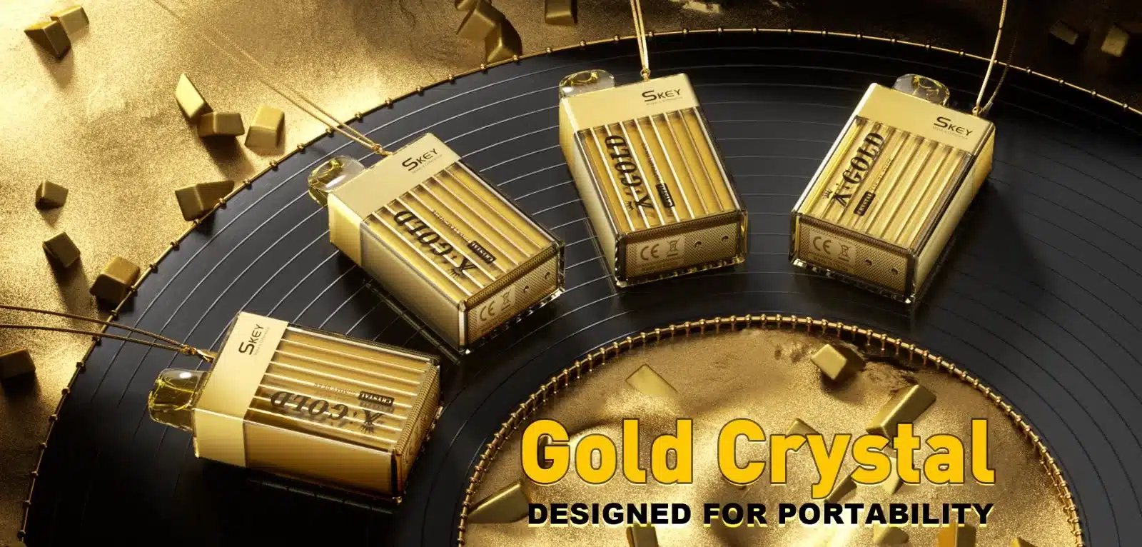 SKEY Crystal Gold Disposable Vape main image